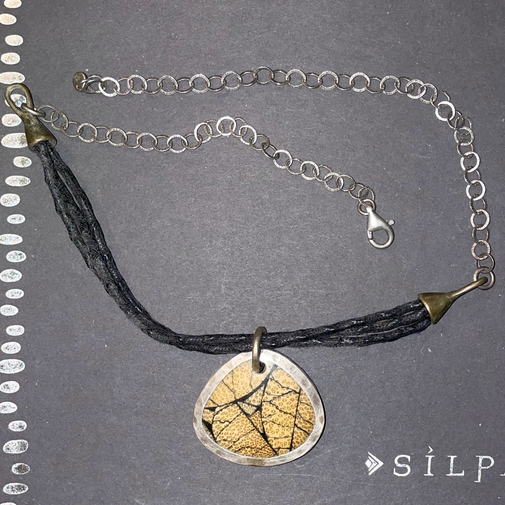 Retired Silpada fossil necklace